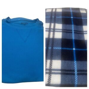 Nevada Men’s PJ Set Sz XXL Blue/Black   NWOT